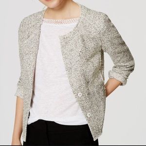 LOFT Fringe Boucle Jacket